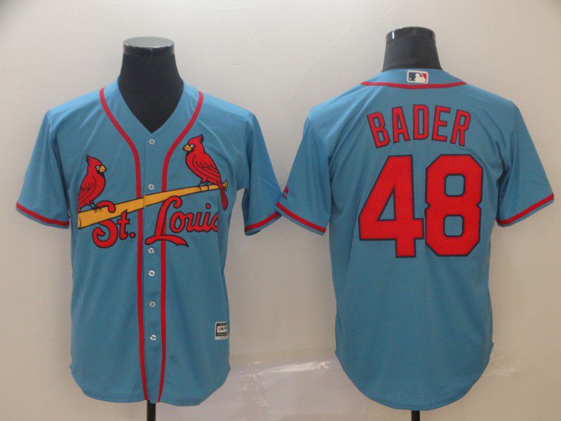 Men St. Louis Cardinals #48 Bader Blue Game MLB Jersey